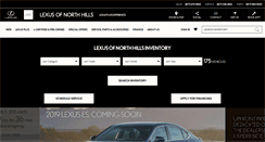 Desktop Screenshot of lexusofnorthhills.com